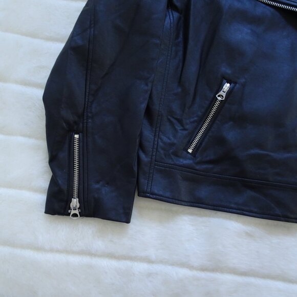 Torrid Moto Zip Jacket Faux Leather Back Women's 2X - Picture 3 of 10